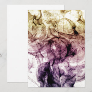 Invitation Purple Brown Smoky Dust Abstrait