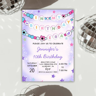 Invitation Purple Dans Mon Bracelet D'Amitié D'Anniversaire