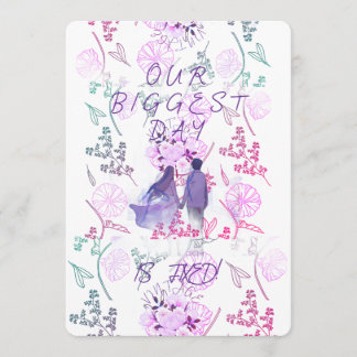 Invitation Purple date