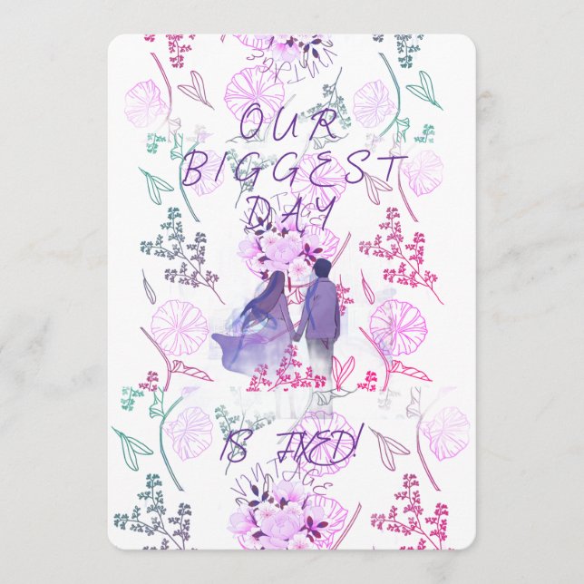 Invitation Purple date (Devant)