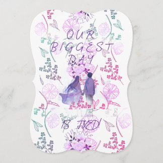 Invitation Purple date