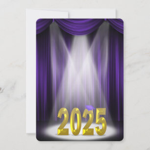 Invitation Purple & Gold 2025 Graduation en vedette
