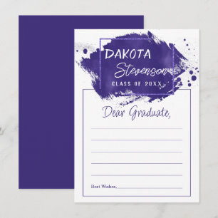 Invitation Purple Graduation Conseils aux diplômés de Paint