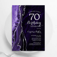 Purple Silver Agate 70e anniversaire