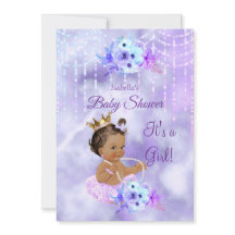 Purple Turquoise floral Fille Baby shower noir Bru