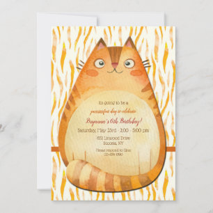 Invitation Purrfect Day to Celebrate Birthday