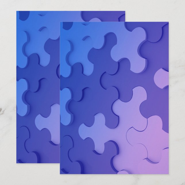 Invitation Puzzle (Devant / Derrière)