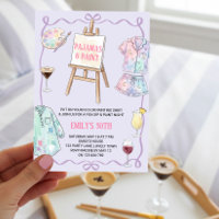 Pyjama et soirée peinture pour filles fête d'anniv
