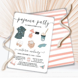 Invitation Pyjama Fête des mariées Lingerie