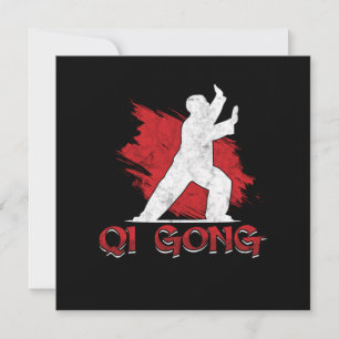 Invitation Qi Gong Chinois Kung Fu Cadeau Arts Martiaux