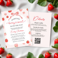 QR Code Berry Sweet All in One Bow Baby shower