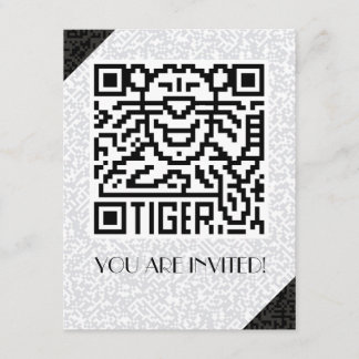Invitation QR Code le tigre