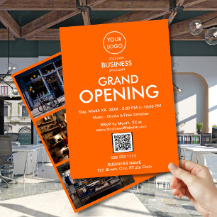 Invitation QR code pour l'ouverture du logo de l'e