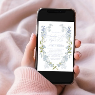 Invitation QR Code quelque chose de bleu avant de faire Fête 