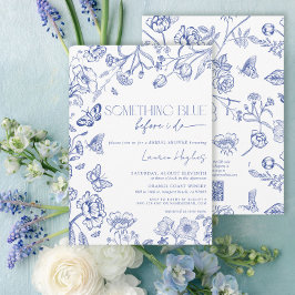 Invitation QR Code quelque chose de bleu avant de faire Fête 