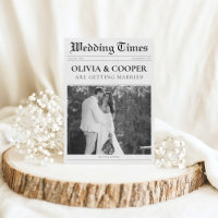 QR Code RSVP Détails Mariage de journal