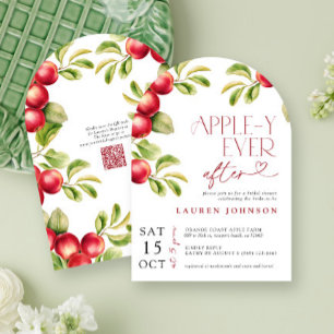Invitation QR Modern Appley toujours après la Fête des mariée