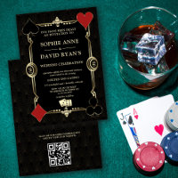 QR Or Casino Art Déco Années 1920 Vegas Poker Mari