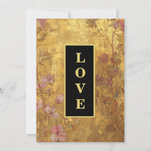 Invitation *~ QR Or LOVE AR66 RSVP Mariage Vintage
