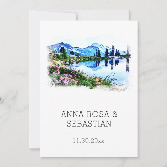 Invitation *~* QR RSVP Florence Italie Firenze AP19 Mariage  (Devant)