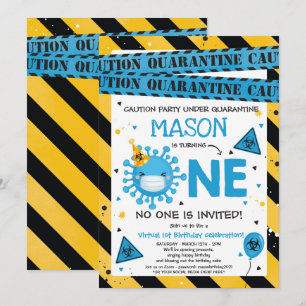 Invitation Quarantaine 1er anniversaire de la fête du 1er ann