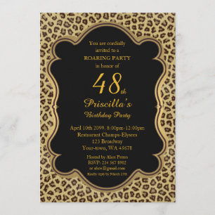 Invitation quarante-huitième, fête d'anniversaire
