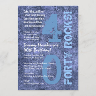 Invitation Quarante rochers ! 40e anniversaire de Blue Jeans 