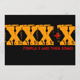 Invitation quarantième anniversaire - X triple et puis