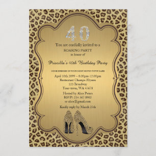 Invitation quarantième, fête d'anniversaire quarantième,