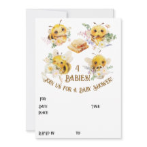 Invitation Quatre Abeilles