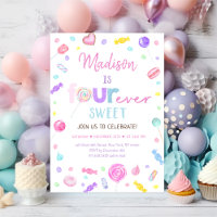 QUATRE fois Sweet Shop Candy Lollipop Anniversaire