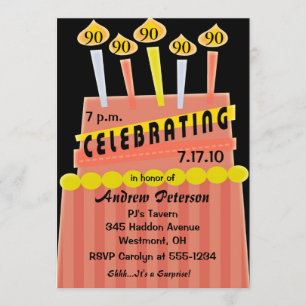 Invitation quatre-vingt-dixième - quatre-vingt-dix-neuvième