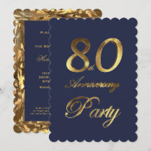 quatre-vingtième Or d'anniversaire d'anniversaire
