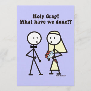 Invitation Qu'avons-nous fait de Mariage