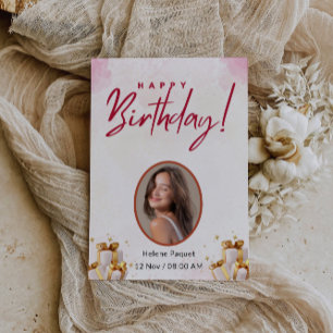 Invitation Que les bougies sur votre gâteau brillent de mille