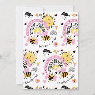Invitation Queen Bees Best Friends Forever Cute