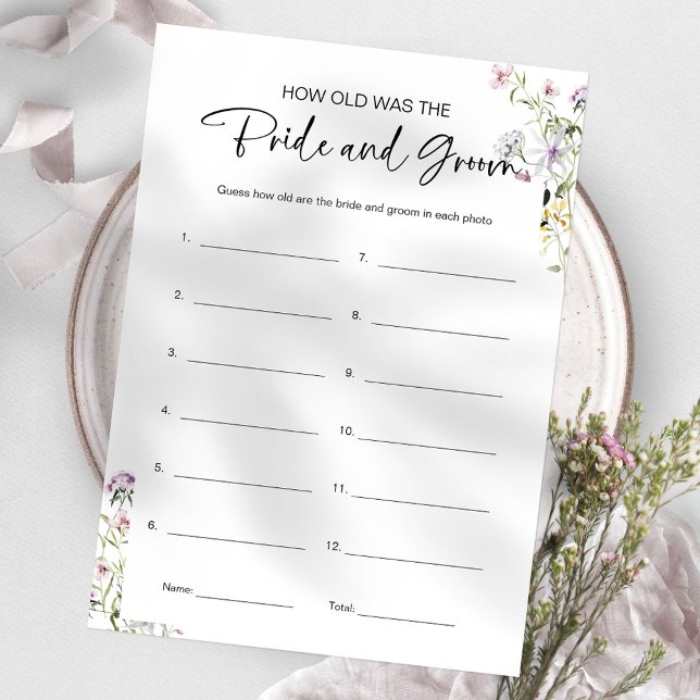 Invitation Quel Âge Avaient-Ils Épousé Et Groom Fête des mari (Créateur téléchargé)