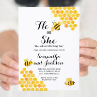 Quel bébé abeille Genre Révéler Douche