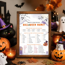 Quel est votre nom effrayant d'Halloween ? Jeu de