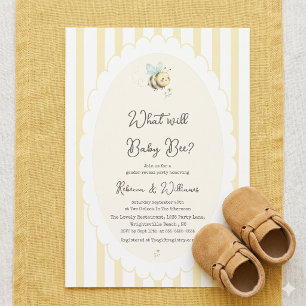 Invitation  Quel sera bébé abeille ? Révélation du sexe Prépa