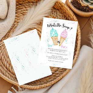 Invitation Quelle est la fête scoop, bébé garçon ou fille 