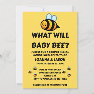 Invitation Quelle révélation de sexe pour bébé abeille
