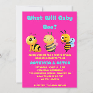 Invitation Quelle révélation de sexe pour bébé abeille