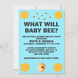 Invitation Quelle révélation de sexe pour bébé abeille