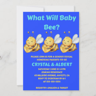 Invitation Quelle révélation de sexe pour bébé abeille