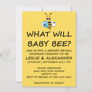 Invitation Quelle révélation de sexe pour bébé abeille
