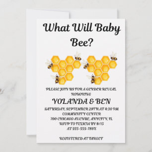 Invitation Quelle révélation de sexe pour bébé abeille
