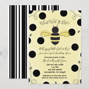 Invitation Quelle sera la révélation du sexe de bébé Shower