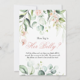 Invitation Quelle taille fait son Baby shower du ventre Jeux