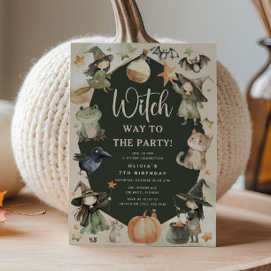 Invitation Quelle voie pour la fête d'anniversaire d'Hallowee